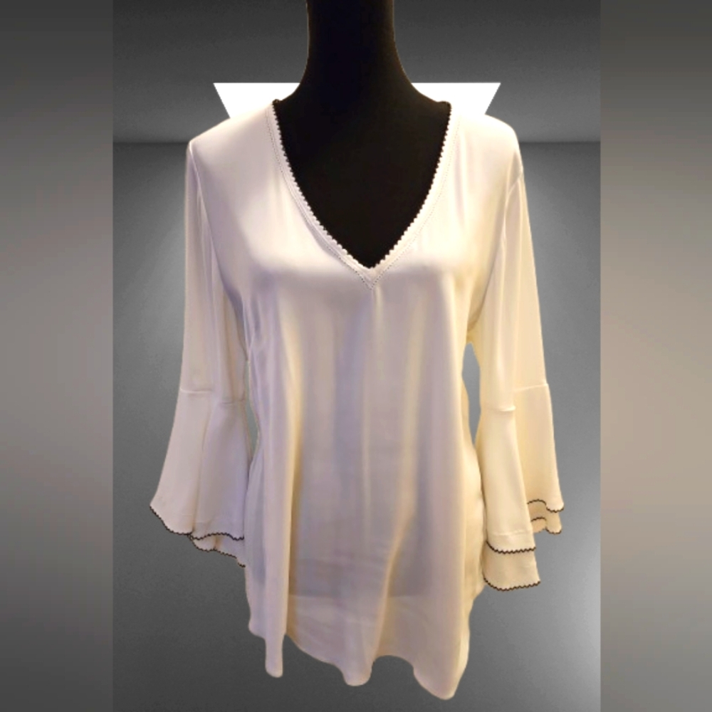 WHBM Blouse With Bell Sleeves - Size 16